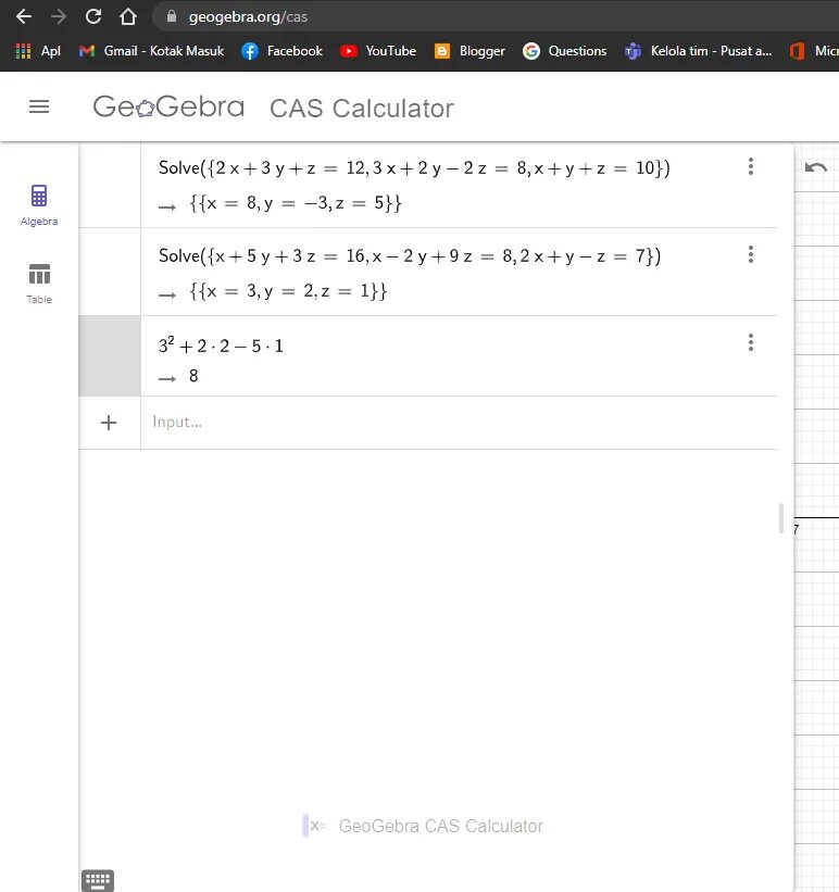 Geogebra calculator. Geogebra calculator