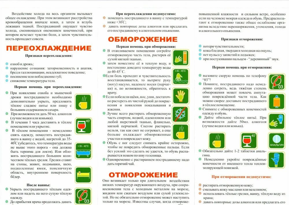 Запрещенные действия при обморожениях. При переохлаждении запрещается. При переохлаждении запрещается. При оказании первой помощи при отморожениях запрещается. При переохлаждении запрещается.