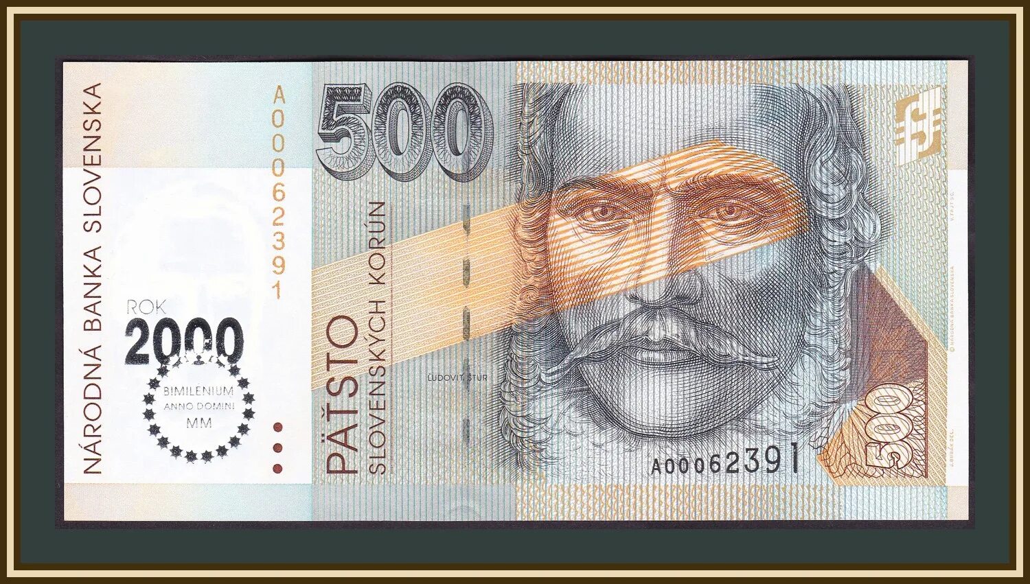 2000 Крон. 500 Крон Эстония 2000. Купюры Словакии.