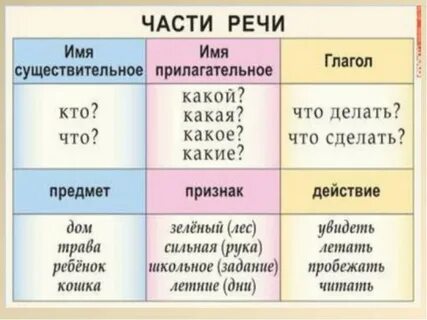 Существительные слова отвечающие на вопрос что
