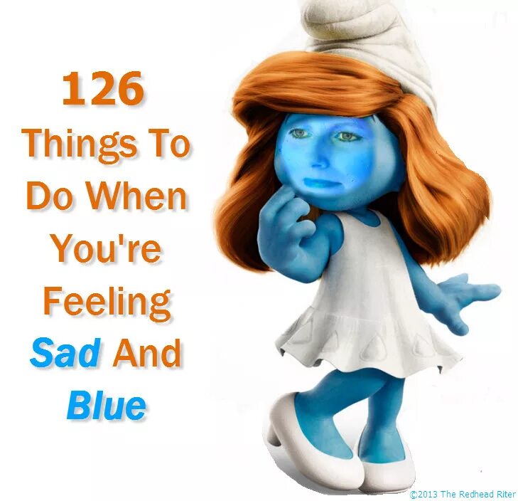 Sad blue