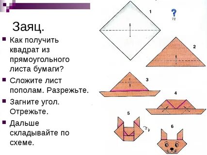 Складывание бумаги поделки