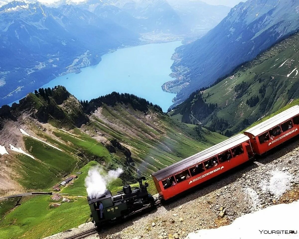 Железная дорога 72. Фломская железная дорога Норвегия. Brienzer Rothorn Швейцария. Brienz Rothorn Bahn в Швейцарии. Железная дорога в Альпах Швейцария.