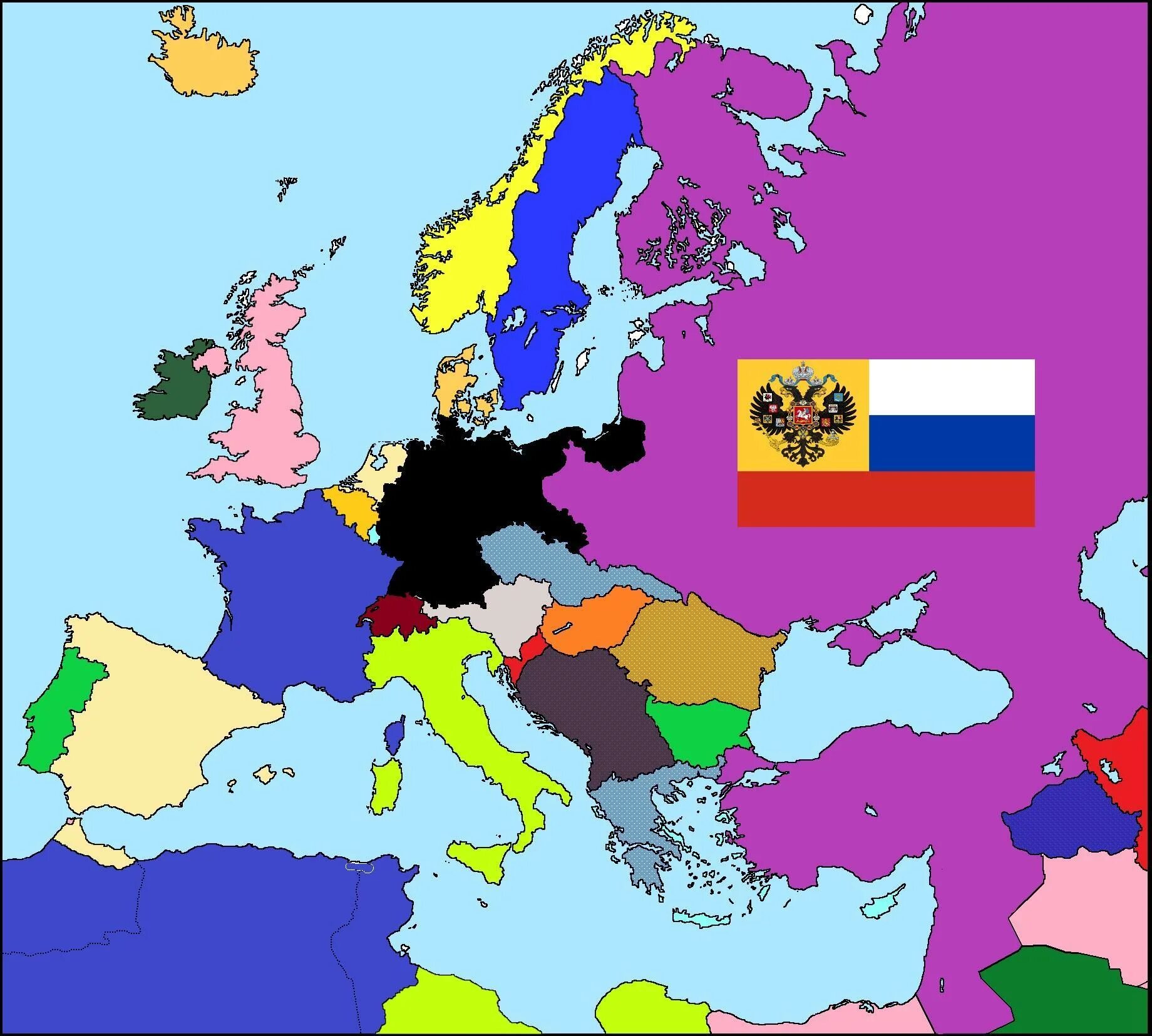 Была первой европейской страной. Российская Империя победила в 1 мировой войне. Russian Empire ww1 Map. Ww1 Russian Victory Map. Карта Европы 1914.