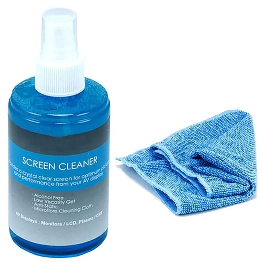 Clean screen. Очиститель для монитора. screen cleaning kit. набор screen cleaning kit для очистки экранов с салфеткой. universal screen cleaner.