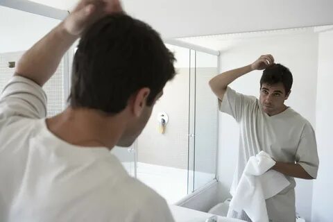 I looked at in the mirror