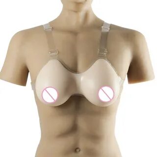 55.3US $ |Tear Drop Silicone Breast Form Shoulder Strap Fake Chest Prosthes...