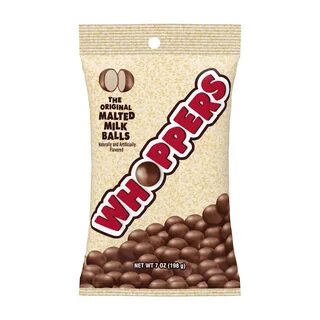 Whoppers, Malted Milk Balls Chocolate Candy, 7 oz - Walmart.com 
