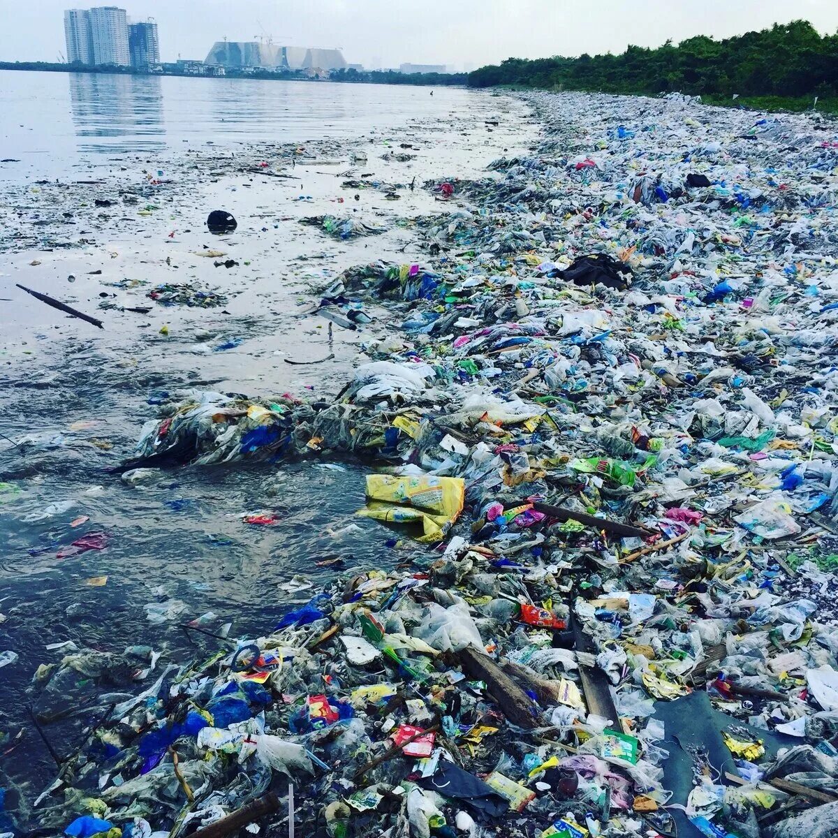 Пластиковое загрязнение. Отходы в море. Загрязнение пластиком.