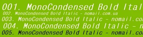 Bold italic