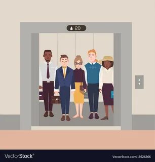3 человека в лифте