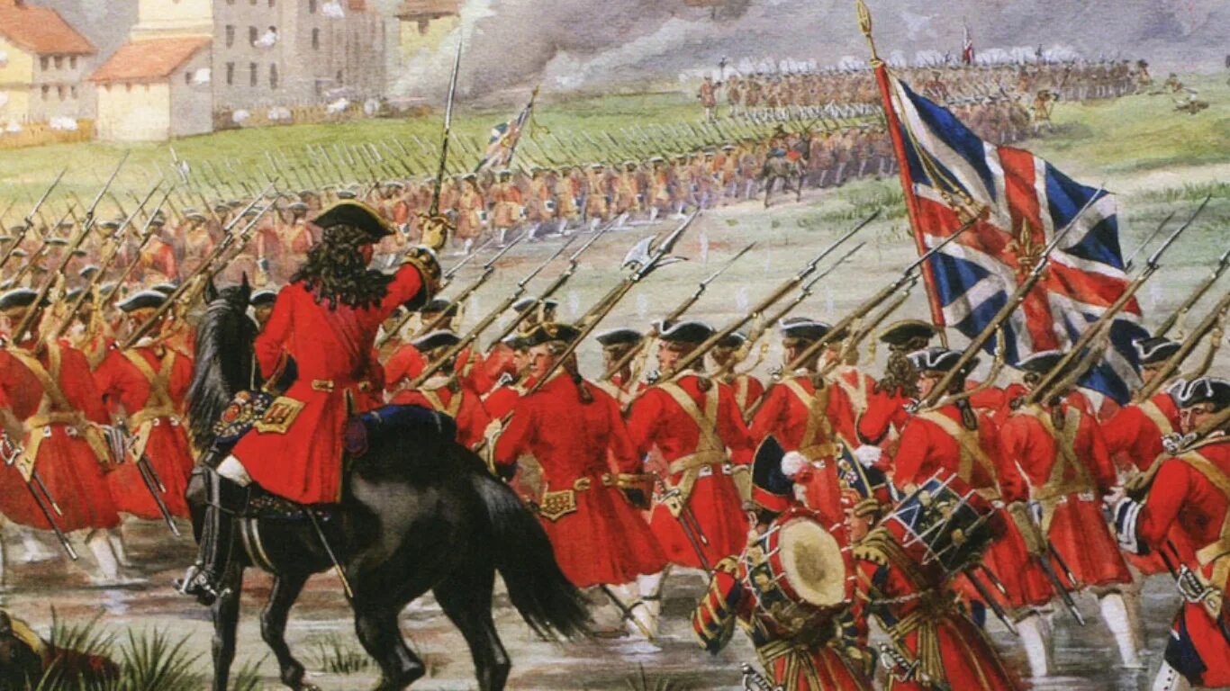 Uk 18. Армия Великобритании 18 века. Войско Англии в 18 веке. Линейная пехота Великобритании. Английская армия 18 век.