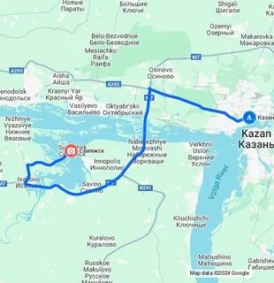 Свияжск на карте