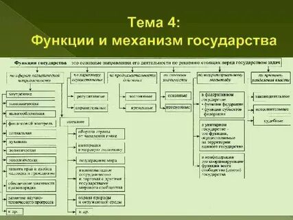 Органы государства и их характеристика