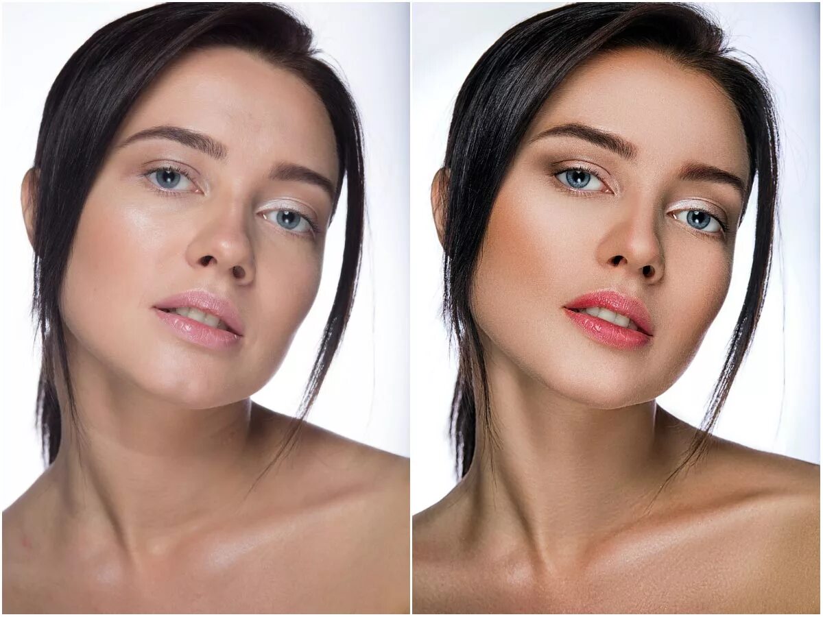 Перевод качества фото. Ретушь до и после. Портретная ретушь. Фоторедактор лица. Ретушь лица до и после.
