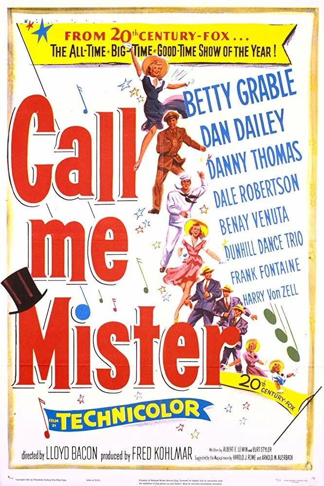 Нет отпуска для господина 1951. Mister Call.