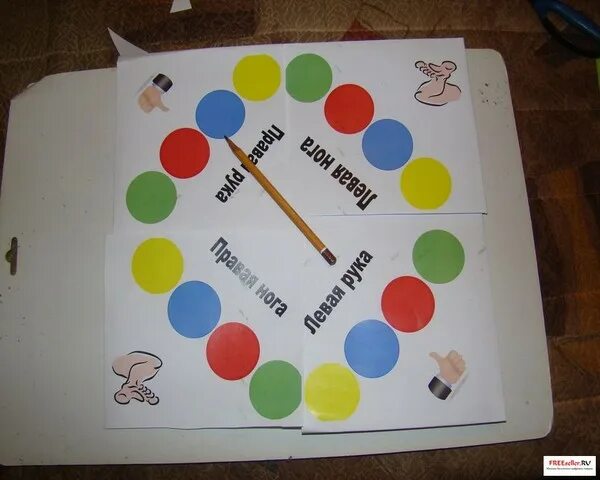 How to make a twister game with your own hands