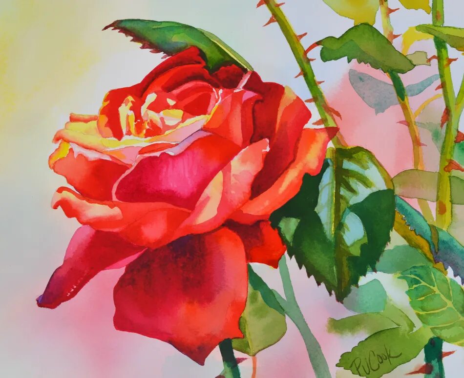 Paint flowers. Роза акварель. Цветы гуашью розы. Алая роза акварелью. Красная роза гуашью.