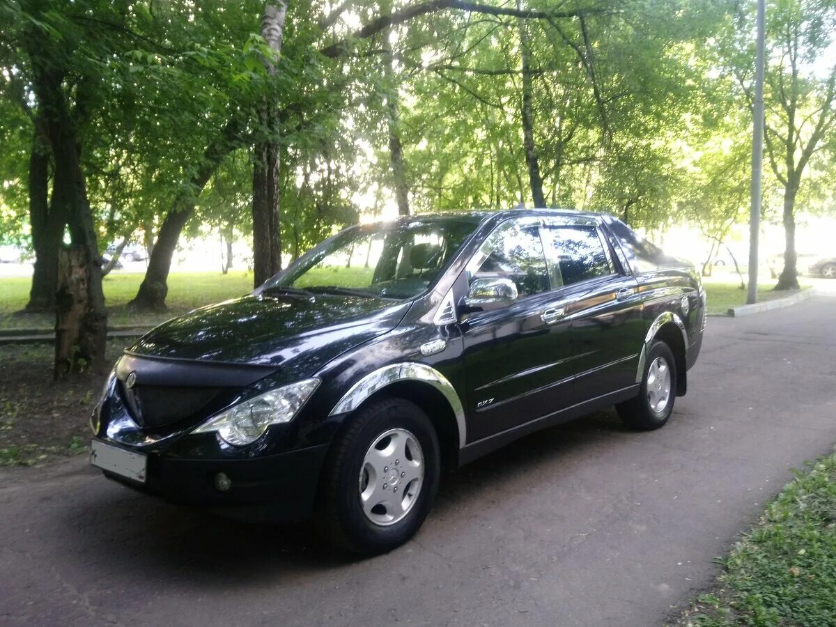 SSANGYONG Actyon Sports 2008. Саньенг Актион спорт 2008 черный. SSANGYONG Actyon Sports, 2008 год. Актион спорт Санг енг 2008 черная. Саньенг актион 2008 дизель