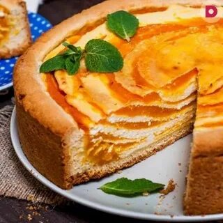 Тыквенный пирог с творогом