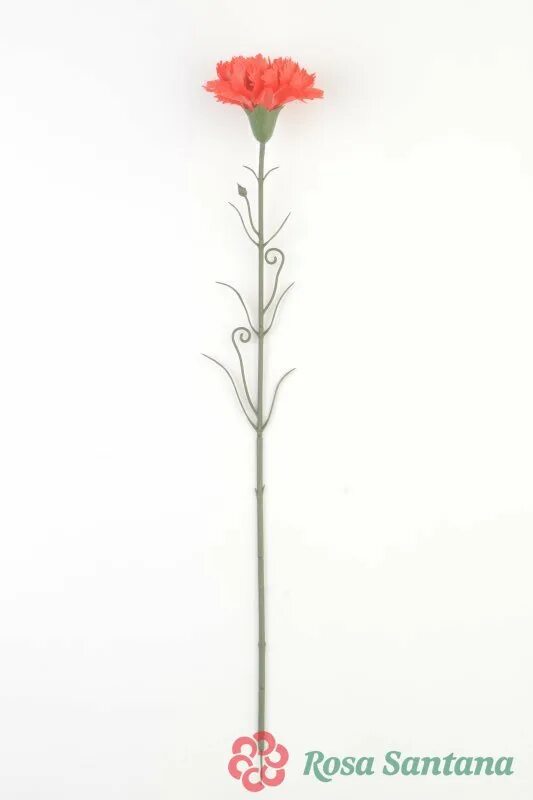 Одинарная гвоздика. Гвоздика пластмасса. Ветка одиночная тюльпан (1010237). Цветы искусственные одиночные высота 20 см. Пластиковая гвоздика