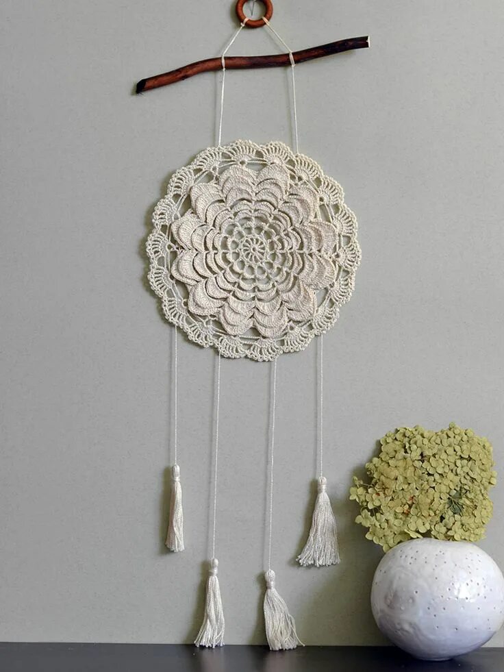 Doilies Into Hanging Art Lace crafts, Doily art, Doilies crafts