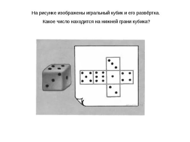 На грани игрального кубика написаны числа