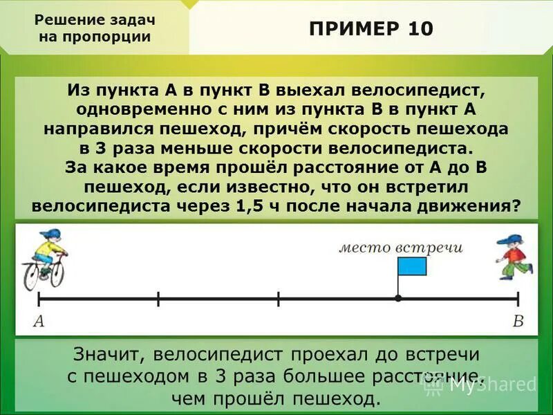 Ему осталось пройти три четверти пути