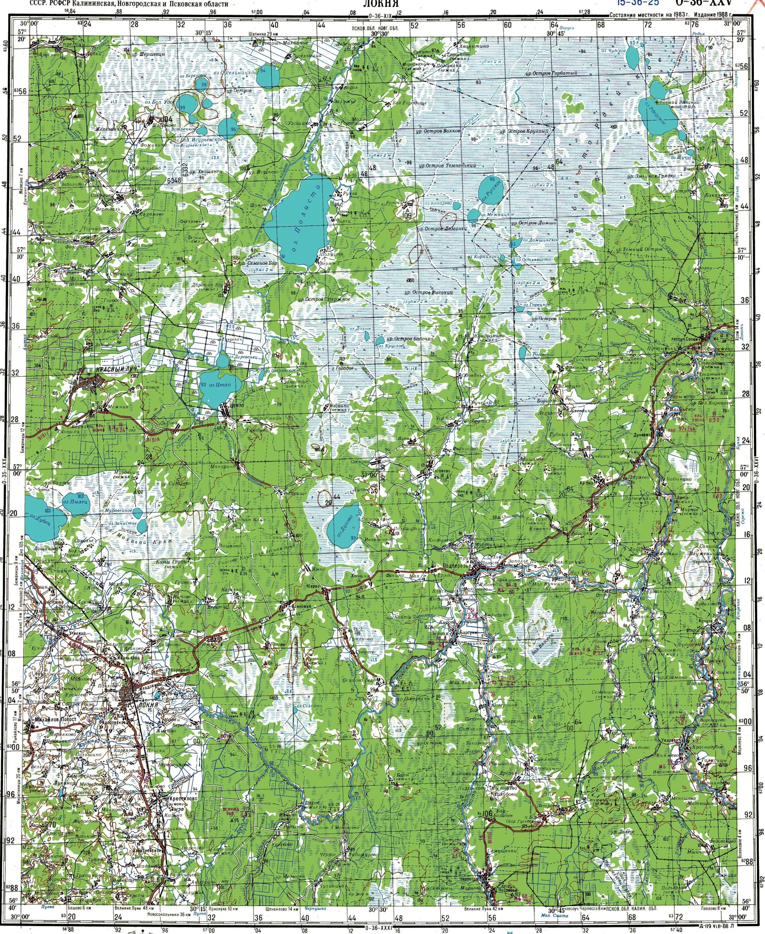 O 36 1. Карты Генштаба Новгородской области. Рдейское болото на карте. Карты 36. Локня на карте.