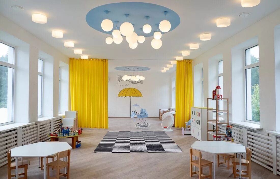 Групповая комната. Помещение для детей в детском саду. Комната в доу. Клевер детский центр челюскинская 13. Групповая комната в детском саду.