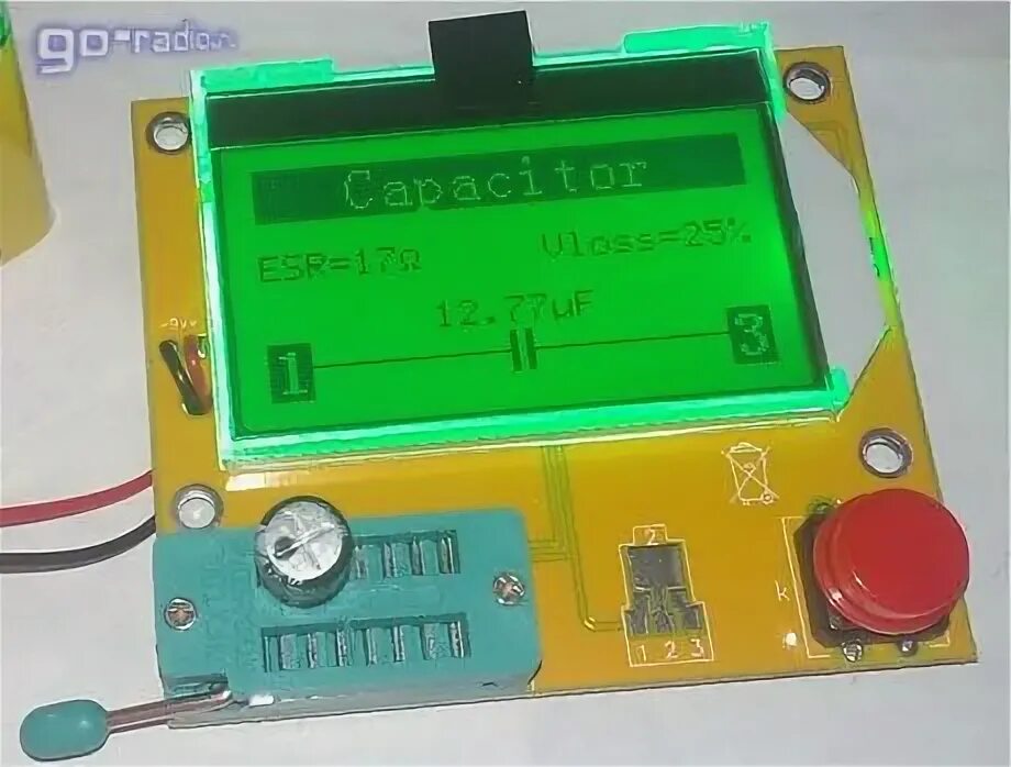 Обновление esr. Прибор для проверки esr электролитических конденсаторов. мультиметр для измерения емкости конденсаторов. esr пленочных конденсаторов. esr метр.