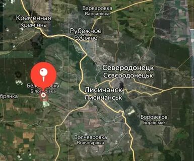 Белогоровка луганская на карте украины