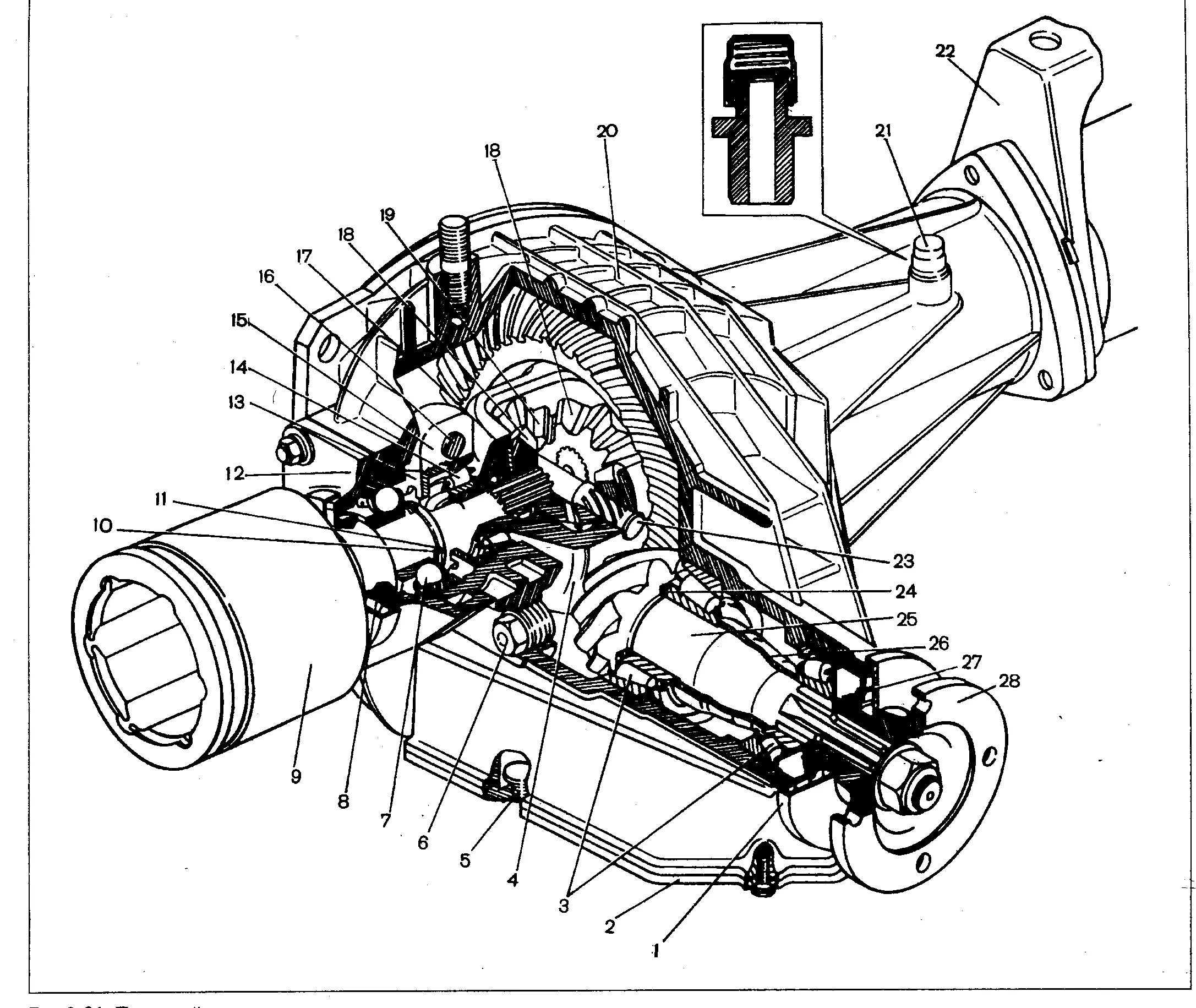 Передний мост автомобиля. Передний редуктор Нива 2121 чертеж. Редуктор переднего моста 2121 Нива чертеж. Схема переднего редуктора Нива 21213. Редуктор переднего моста ВАЗ 2121 схема.