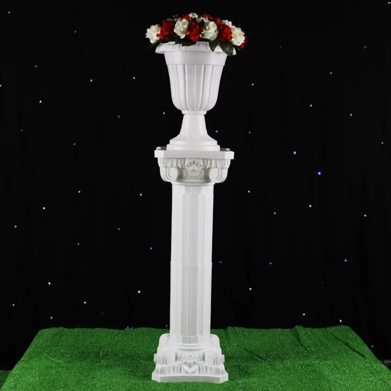 Купить колонны пластиковые. Свадебные колонны. Цветы на колонне. Универсальные пластиковые колонны. Римские колонны свадьба.