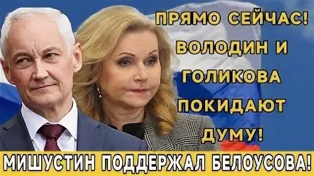 Голикову и володина отправили в отставку