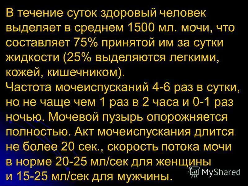 Почему ночью чаще мочеиспускание