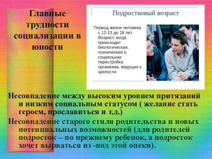 Уровни подросткового возраста