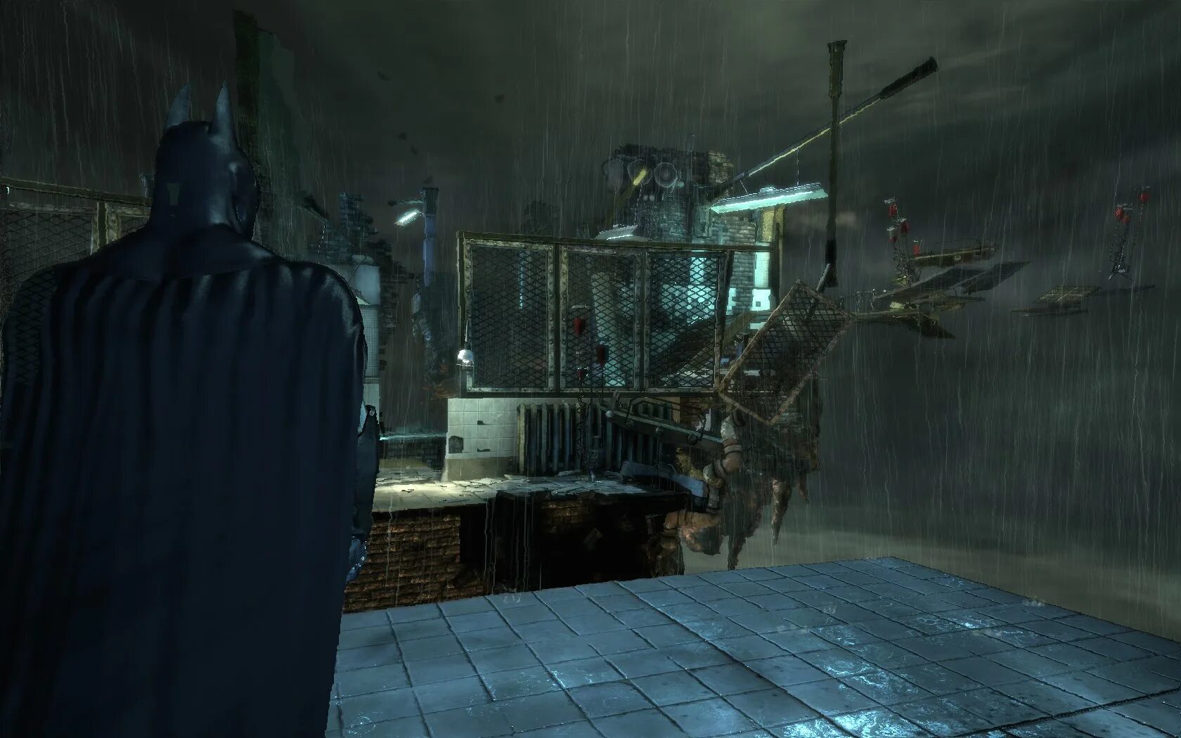 Batman Arkham Asylum комната надзирателя. Arkham Asylum Hallway 2d. Бэтмен Аркхем асилум комната с газом. Аркхем асилум русификатор