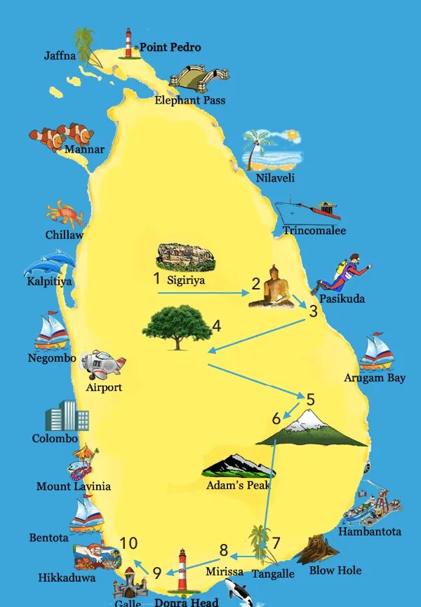 Достопримечательности Шри Ланки на карте. Туристическая карта Шри Ланки. Мирисса Шри Ланка на карте. Шри-Ланка достопримечательности на карте. Карта достопримечательности шри