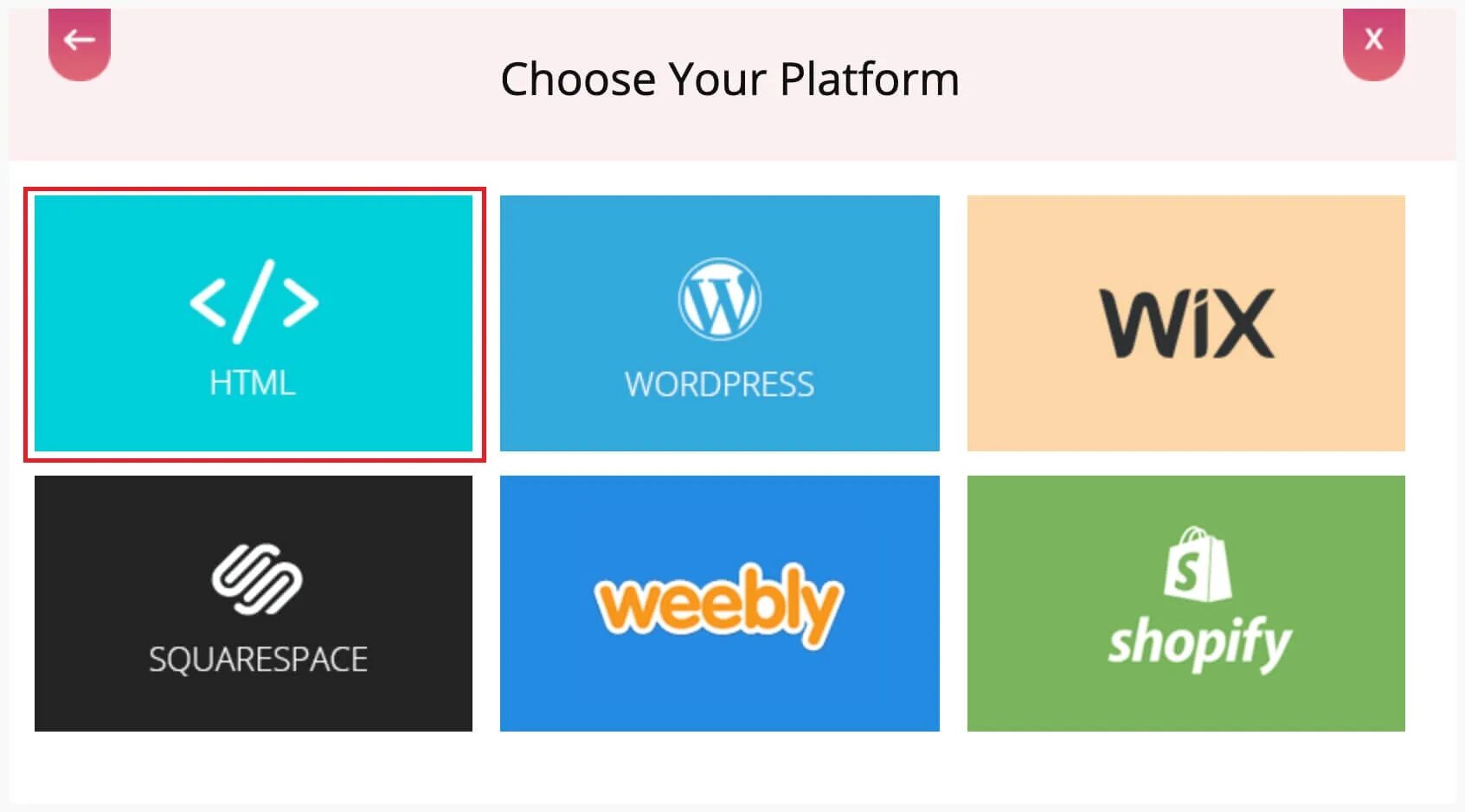 Html platform