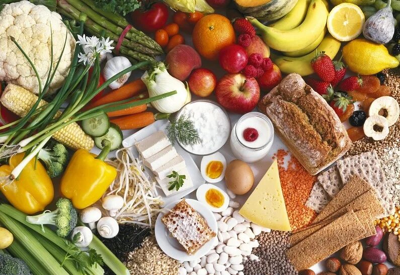 Осознанное питание читать. Осознанное питание. ассорти продуктов питания.
