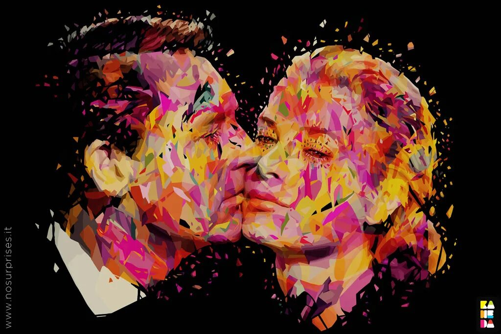 Two artists. Алессандро Паутассо портреты. Векторный портрет Алессандро Паутассо. Color Amor. Pop Art Valentin.