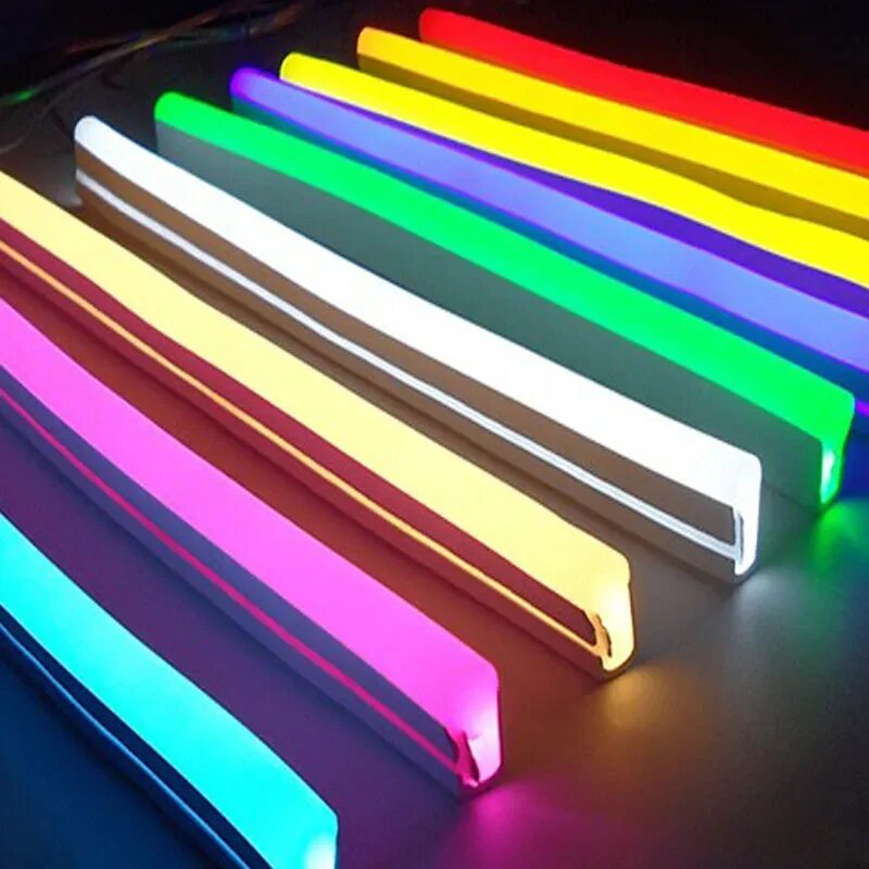 Как называется светодиодная. Гибкий неон "led-Neon Flex" RGB. Гибкий неон led SMD, форма - d, красный, 120 led/м, бухта 100м. Световая лента 12в led Neon. Трубка для диодной ленты.