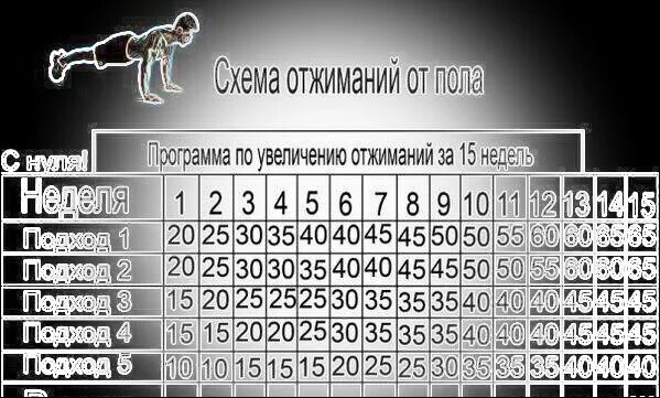 Отжимание 20 раз. Схема отжиманий. Отжимания схема тренировок. Программа отжиманий. Схема увеличения отжиманий от пола.