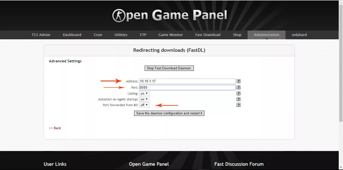 Game Panel. Fast Panel. Open game. Panel from game. Open my game