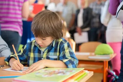 First grade student