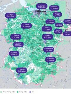 Карта сотовых вышек спб