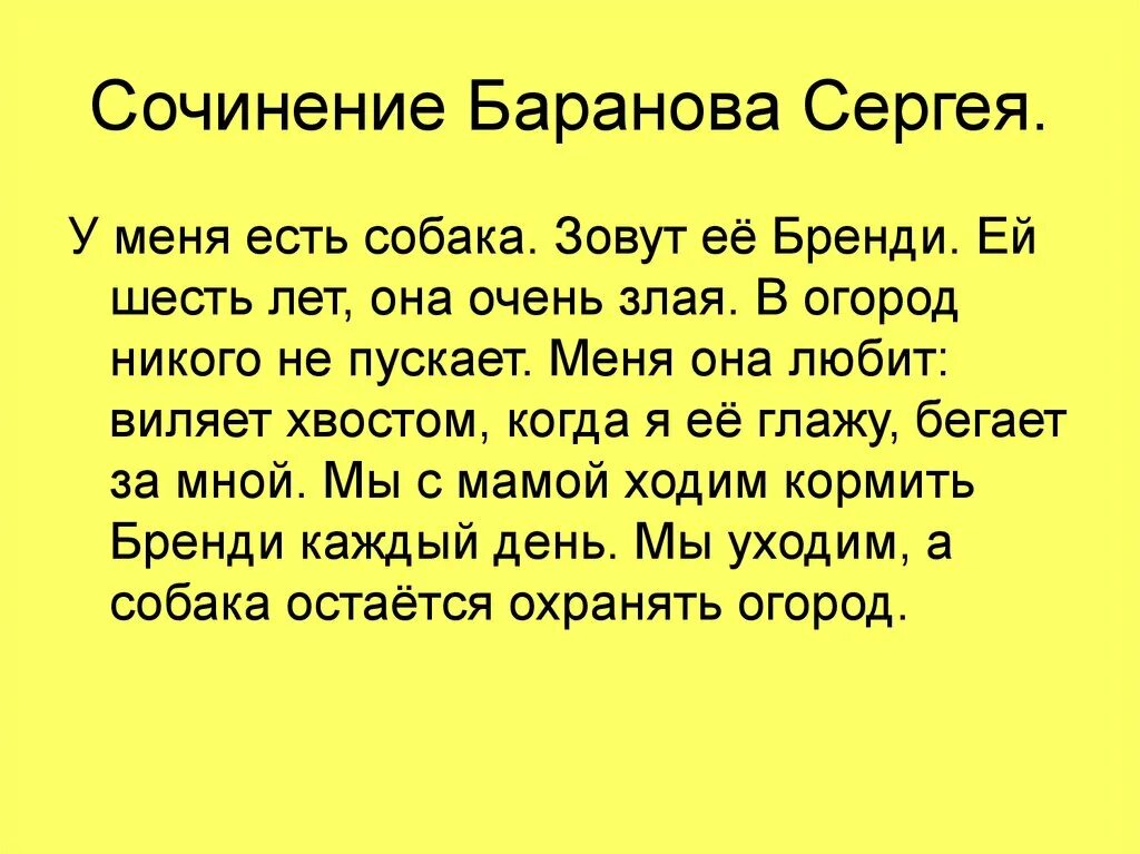 Сочинение на тему моя любимая собака