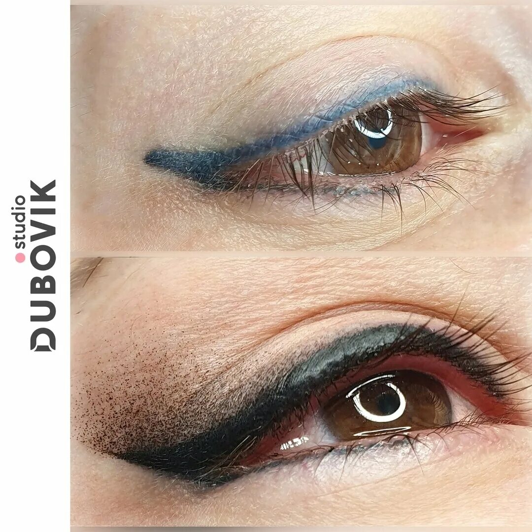 татуаж век стрелки. татуаж стрелок на глазах. набитые стрелки на глазах. тонкая стрелка перманент. татуаж век с растушевкой.