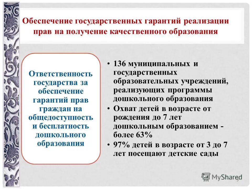 Государственные гарантии реализации в российской федерации